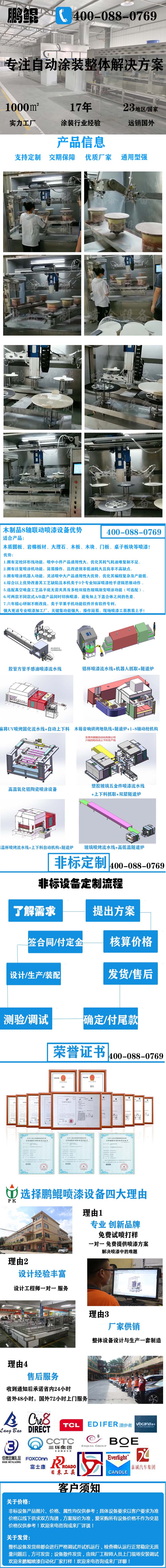 木制品8轴联动喷漆设备