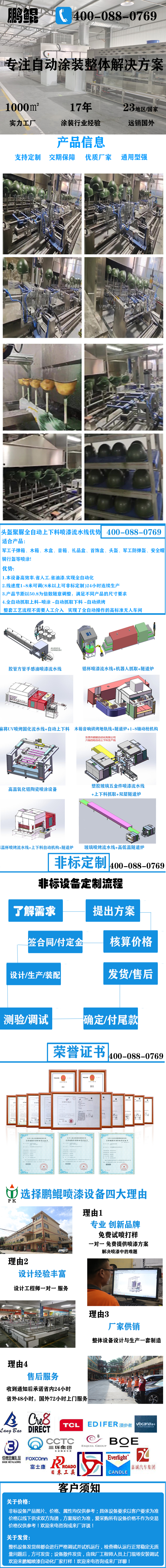 头盔聚脲全自动上下料喷漆流水线